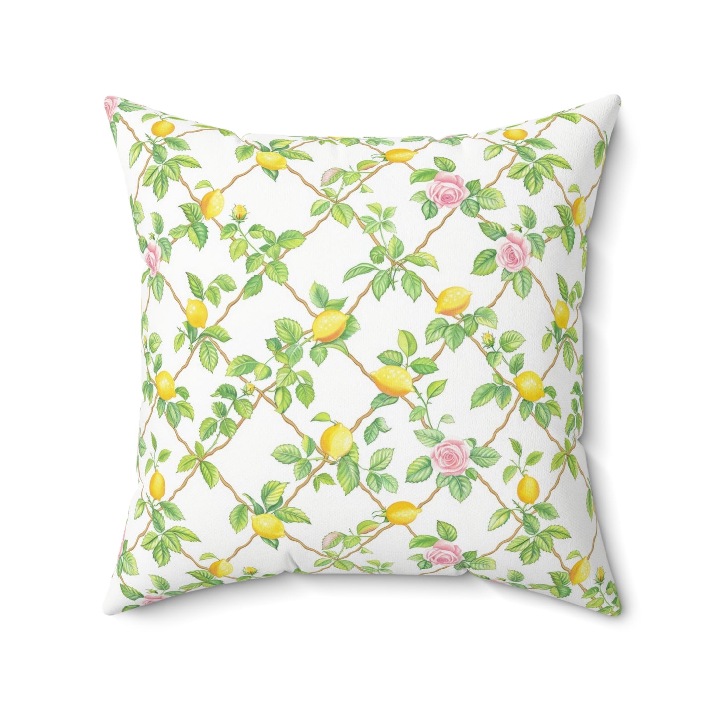 Lemon Lattice Pillow