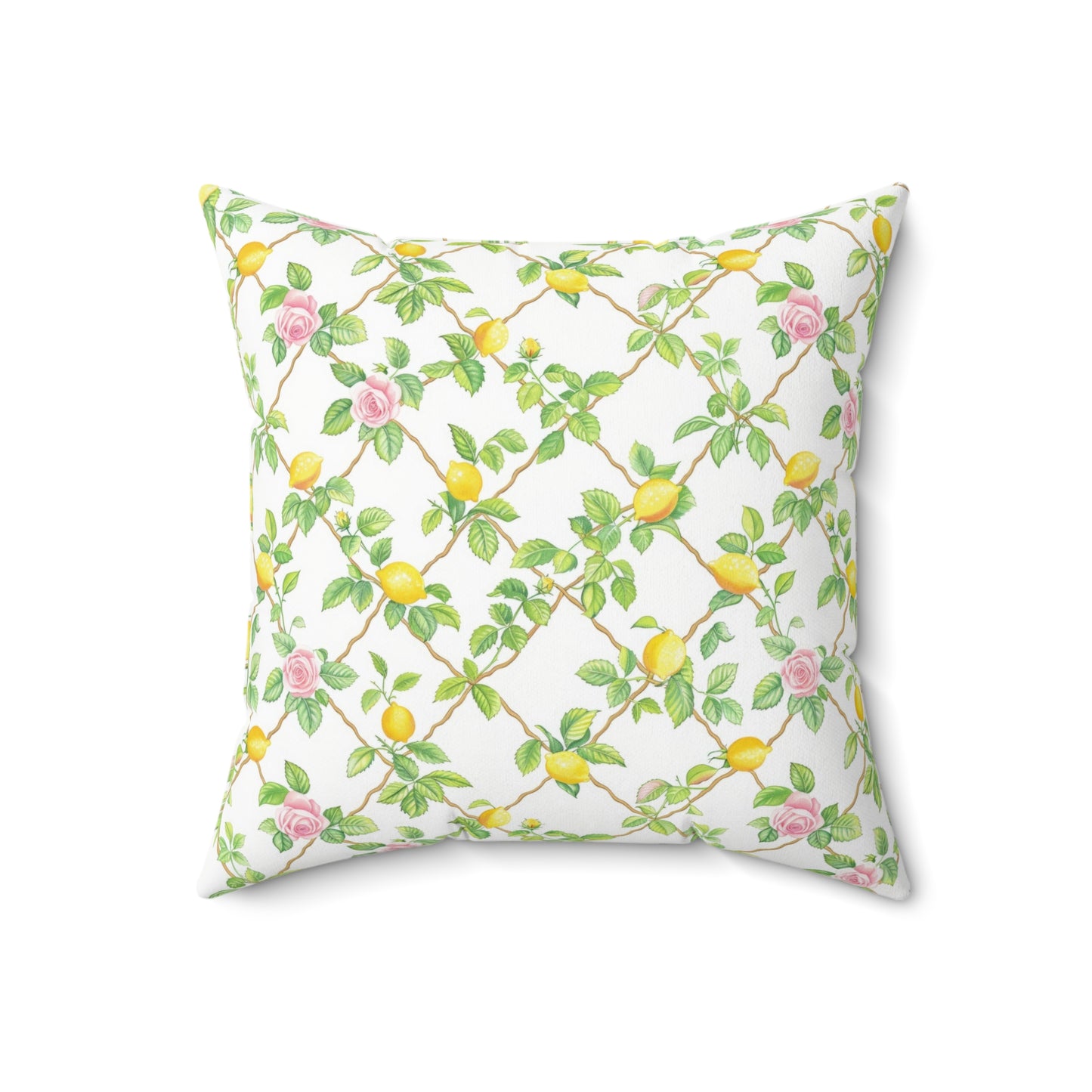 Lemon Lattice Pillow