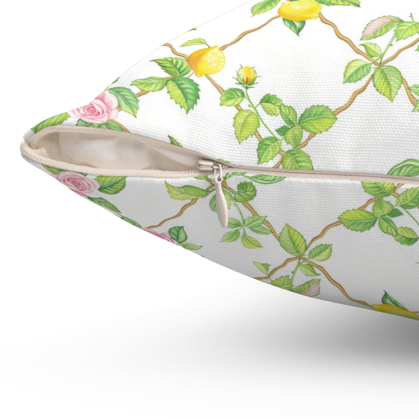Lemon Lattice Pillow