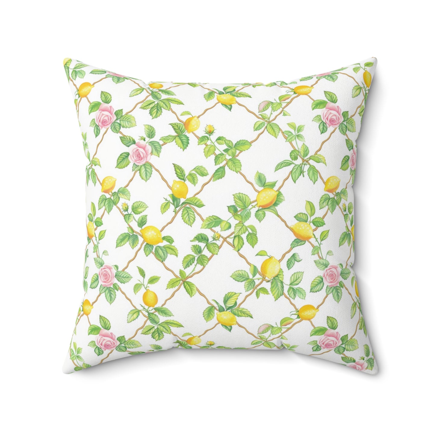 Lemon Lattice Pillow