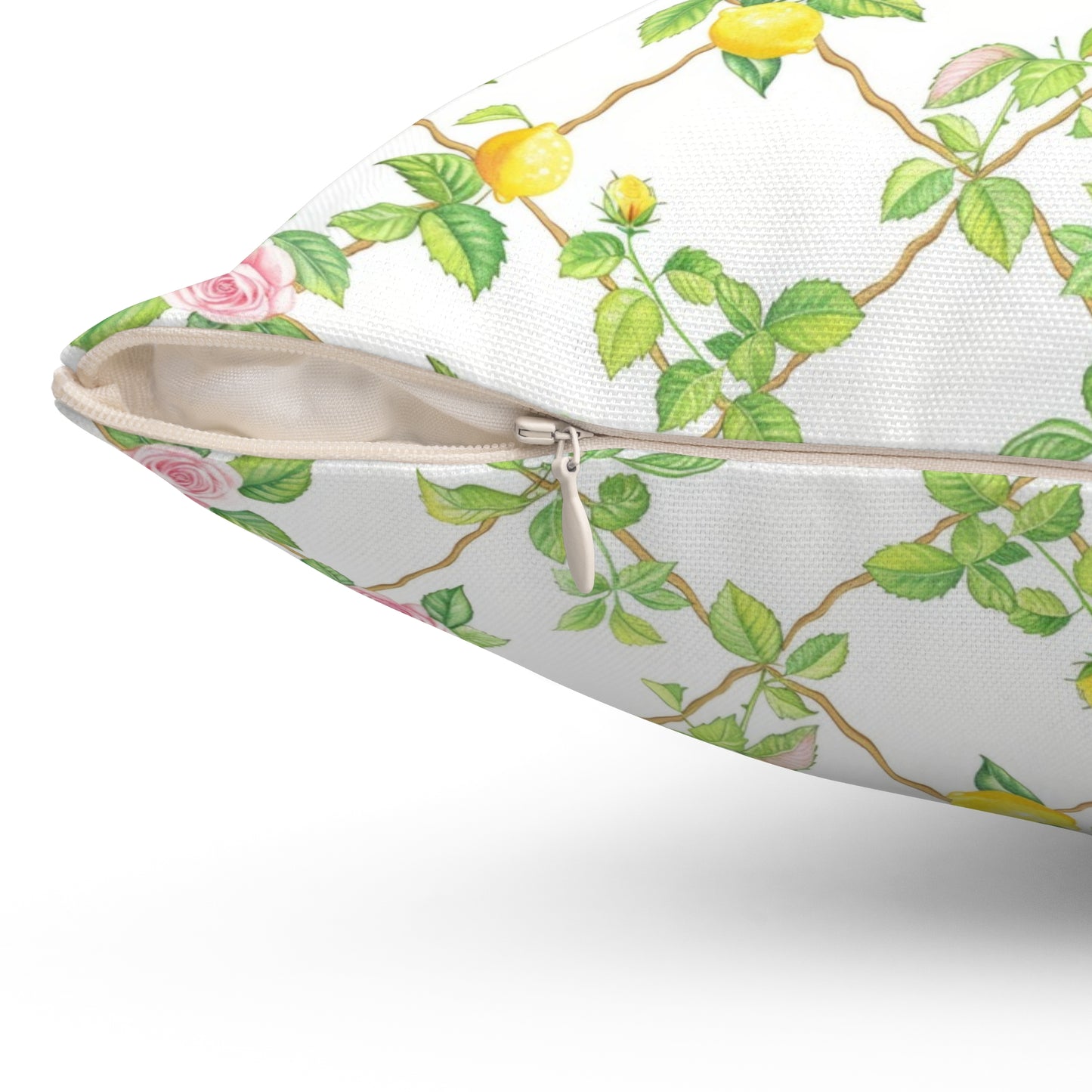 Lemon Lattice Pillow