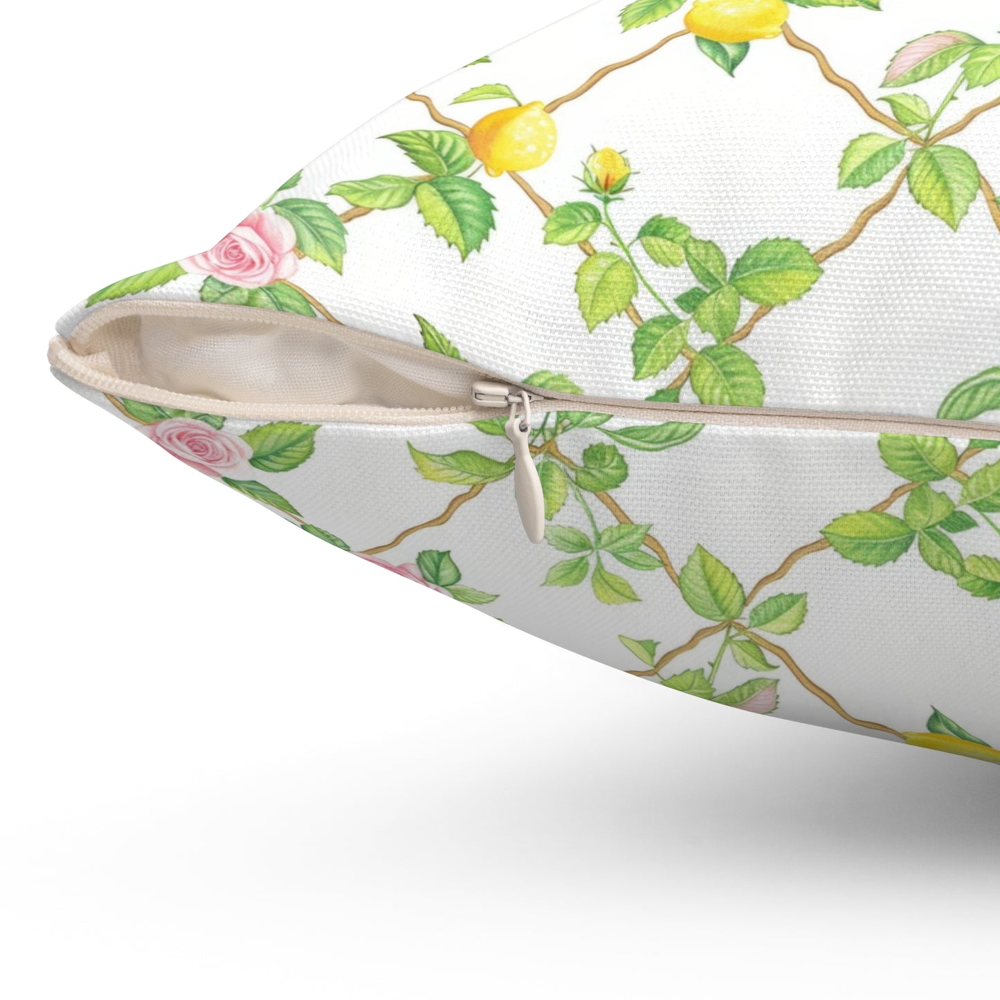 Lemon Lattice Pillow