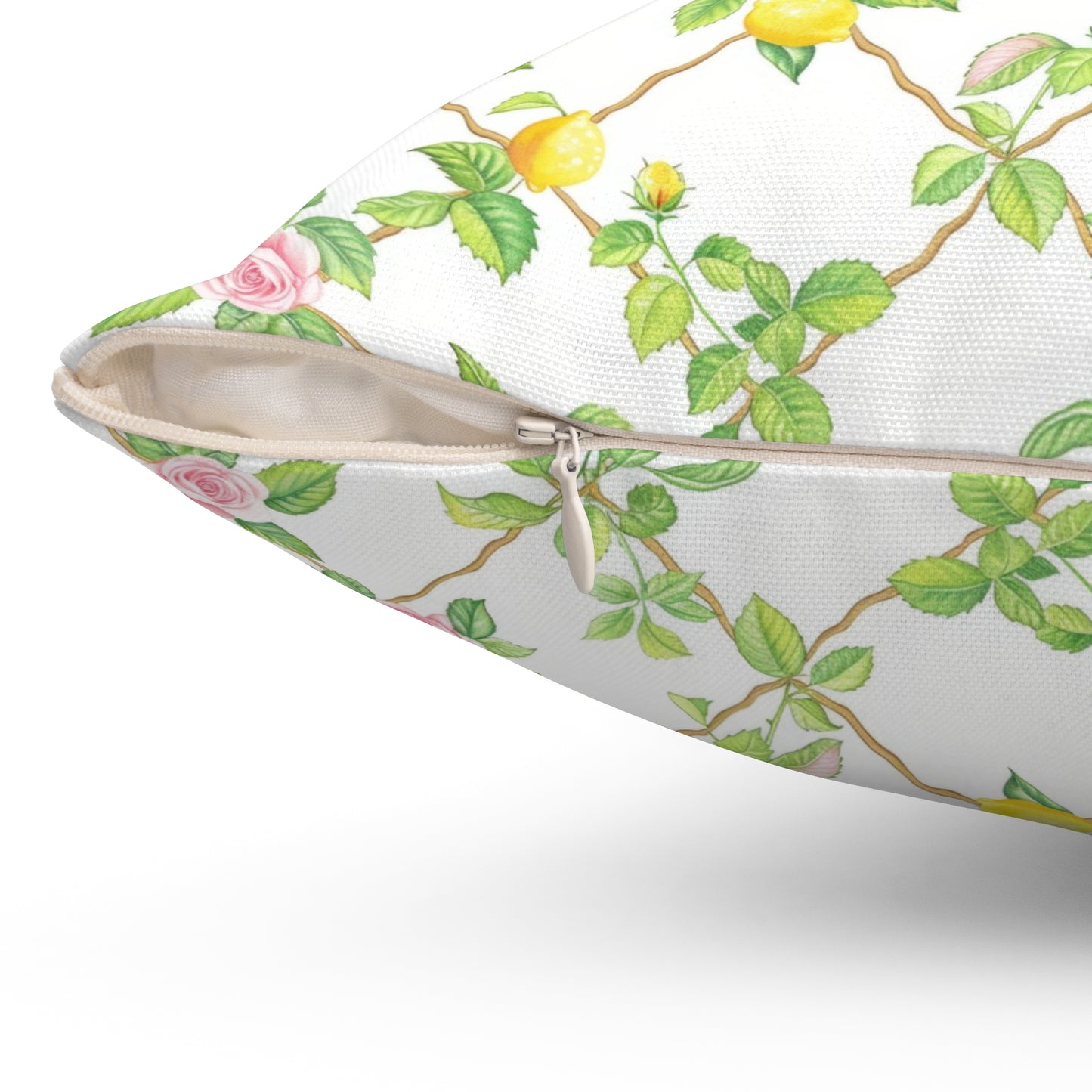 Lemon Lattice Pillow