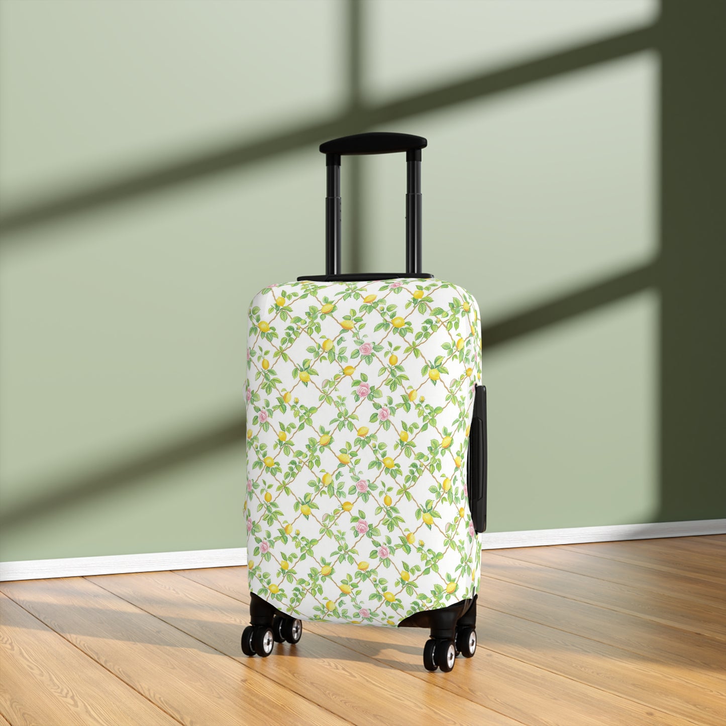 Lemon Lattice Suitcase Cover