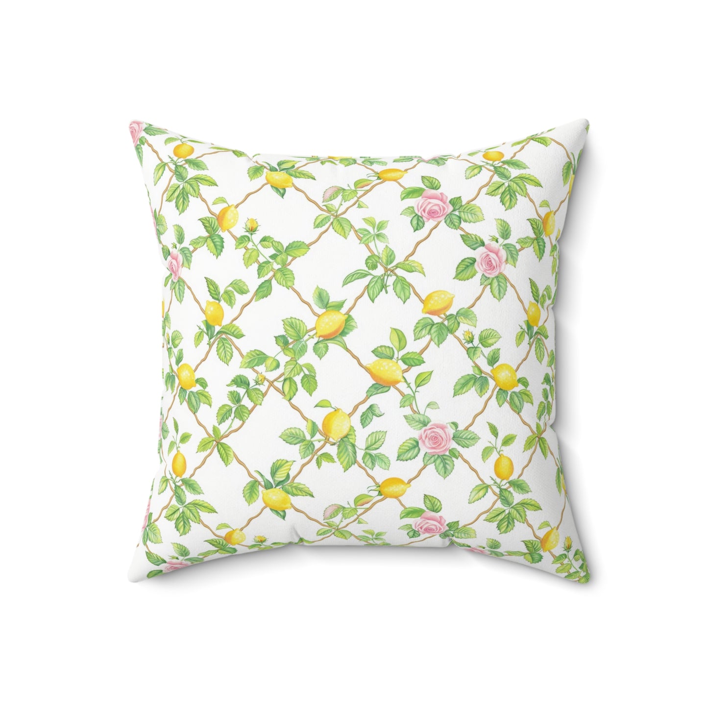 Lemon Lattice Pillow