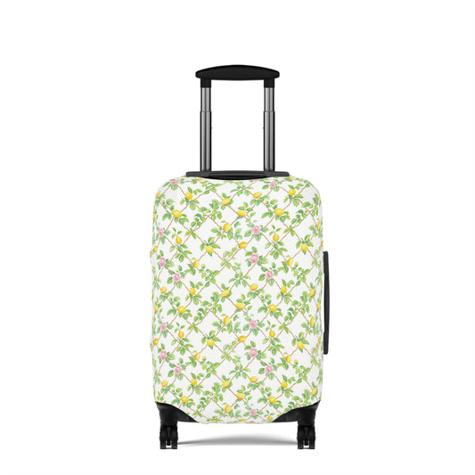Lemon Lattice Suitcase Cover