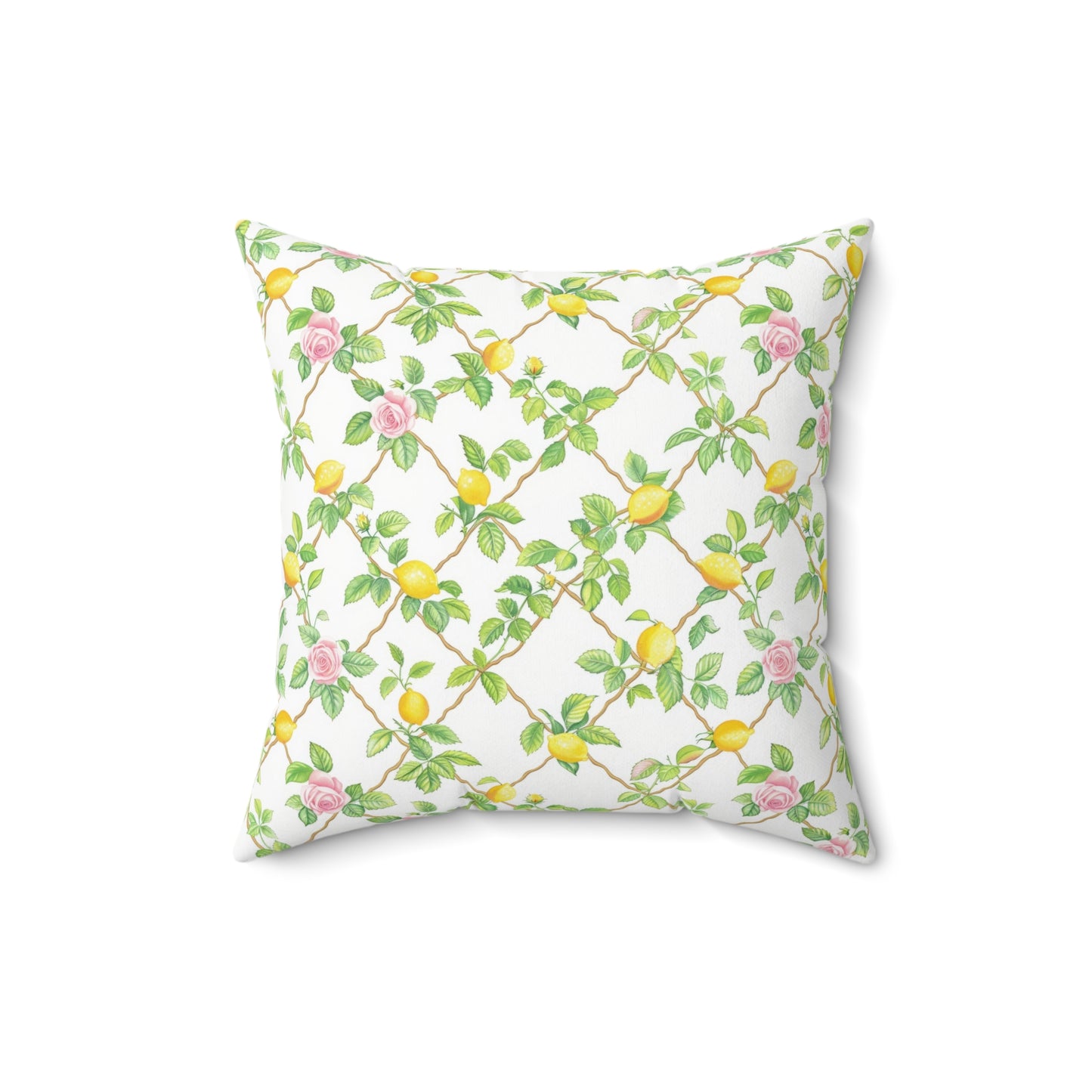 Lemon Lattice Pillow