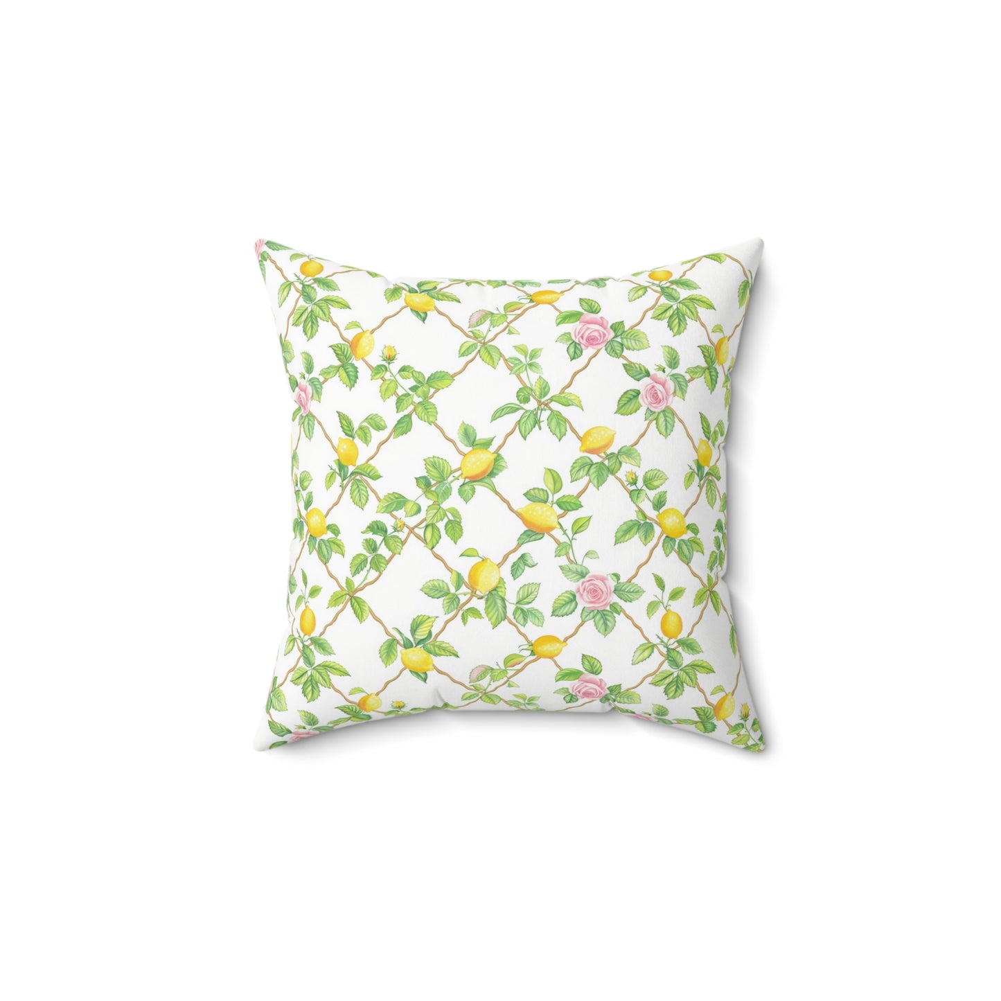 Lemon Lattice Pillow