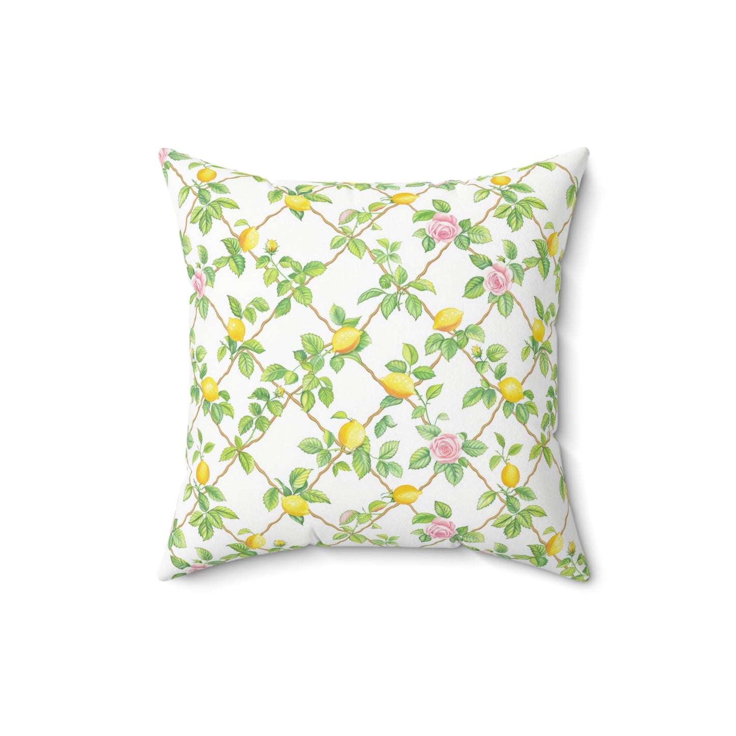 Lemon Lattice Pillow