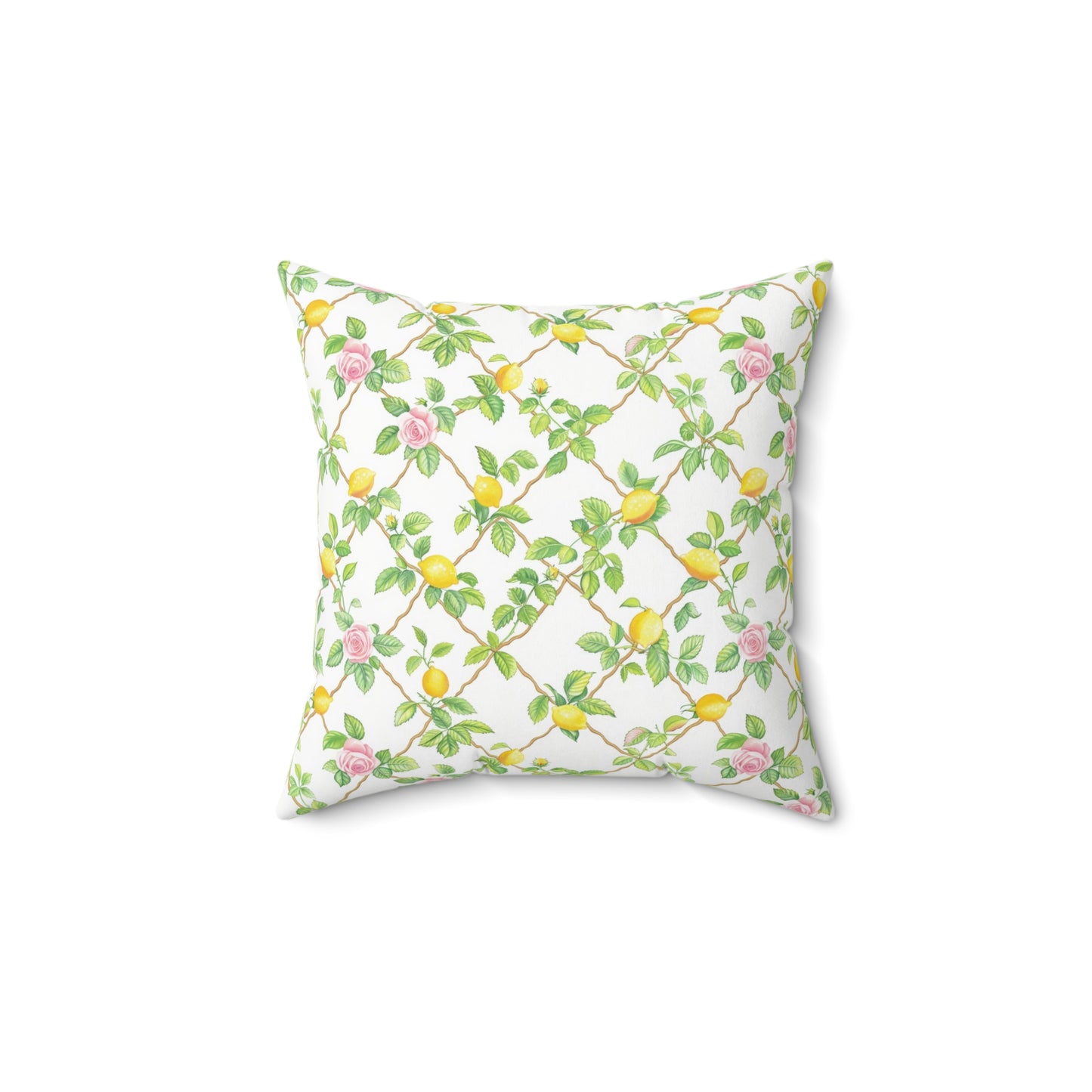 Lemon Lattice Pillow